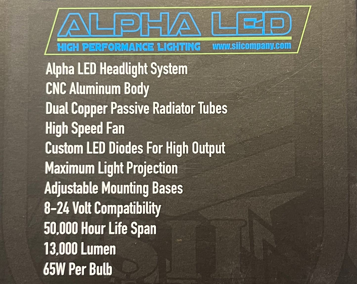 9012 ALPHA LED headlight (PAIR)